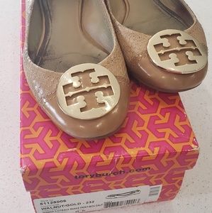 Tory burch tan flats